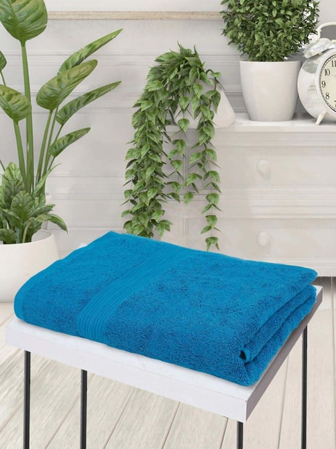 Creeva Teal Cotton 500 GSM Super Soft Bath Towel