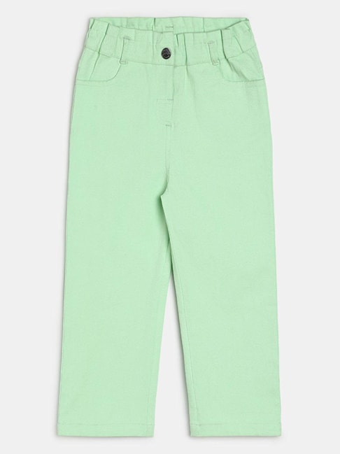 Buy Girls Green Cropped Shirt Online at KidsOnly | 195592903