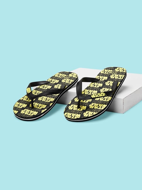 Off white yellow online flip flops