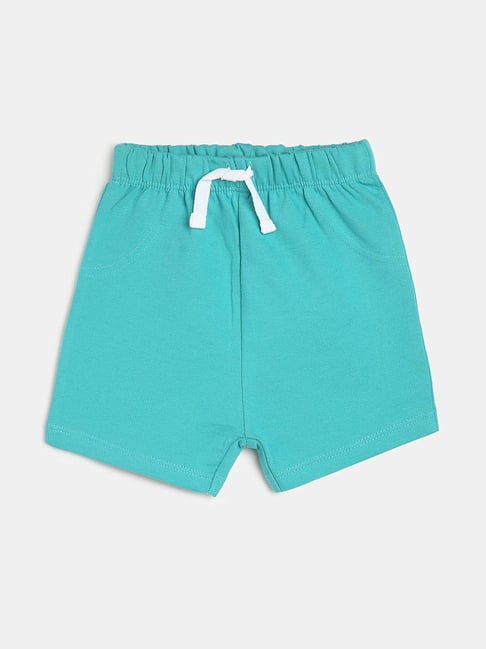 MINIKLUB Kids Turquoise Solid Shorts