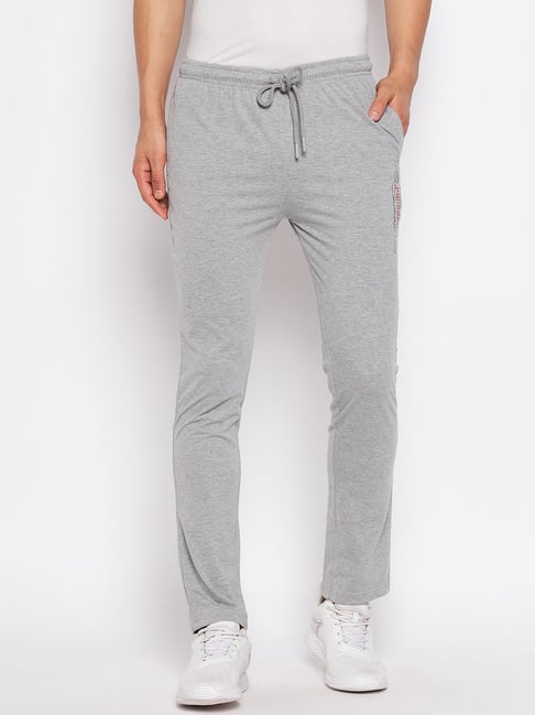 Duke Mid Grey Melange Regular Fit Trackpants