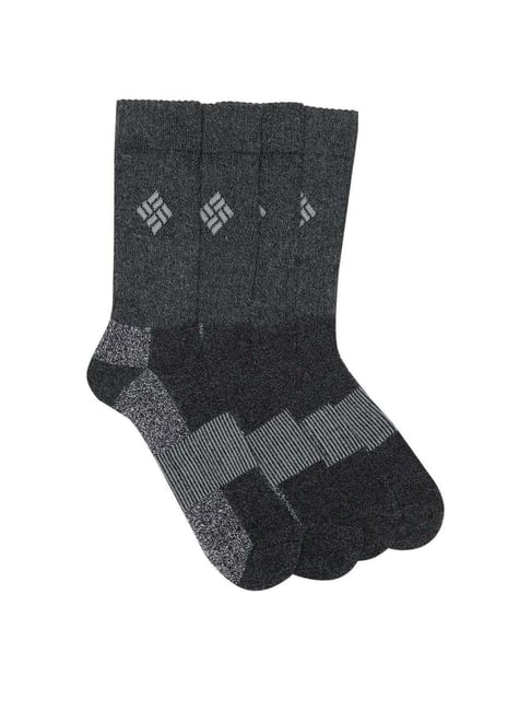 Columbia Black Solid Socks for men Pack of