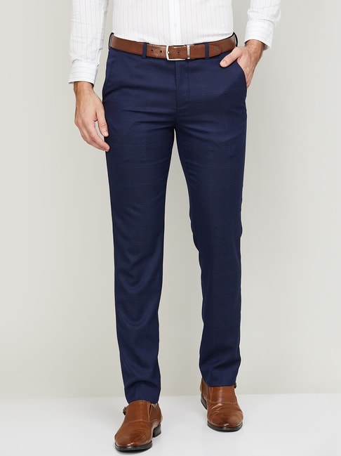 Buy online Blue Polyester Blend Flat Front Formal Trouser from Bottom Wear  for Men by Inspire for 649 at 62 off  2023 Limeroadcom