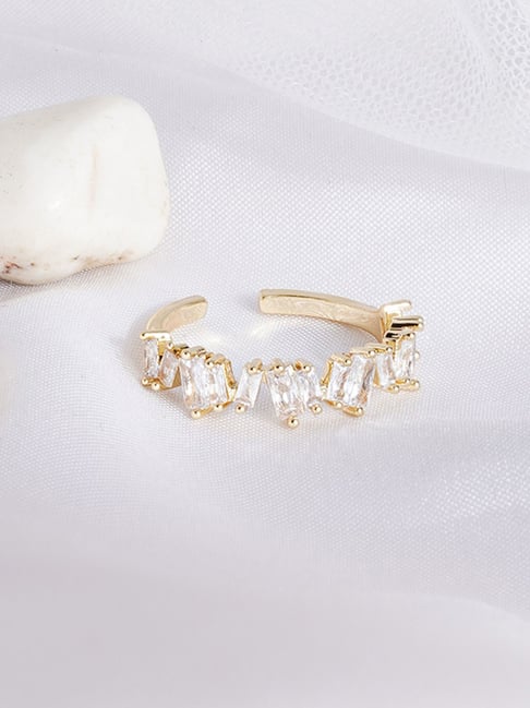 Joker & Witch Golden Rhinestone- Blingy Ochi Dainty Finger Ring