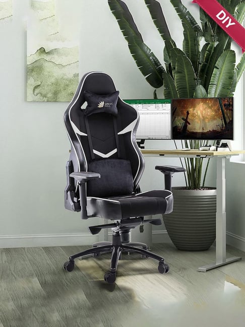 Green Soul Monster T Black White PU Leather Premium Gaming Chair