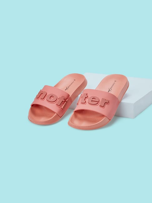 Hugo boss best sale pink sliders