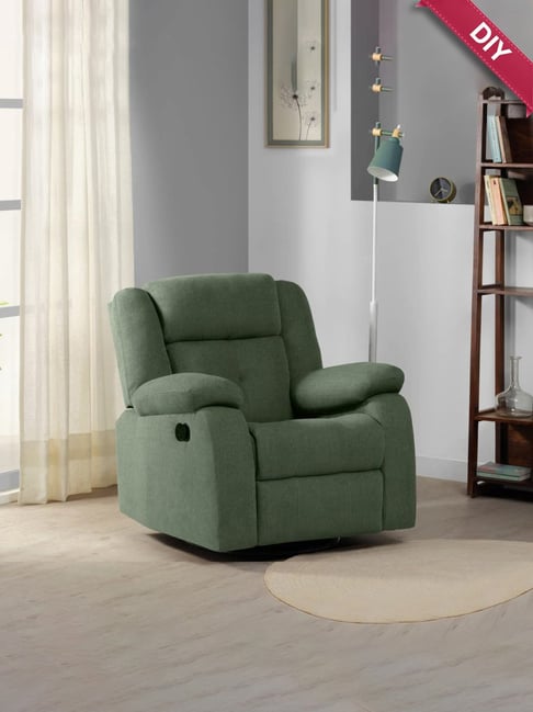 Sleepyhead RX7 Irish Green Fabric Rocking & Revolving Single Seater Recliner-picture-27
