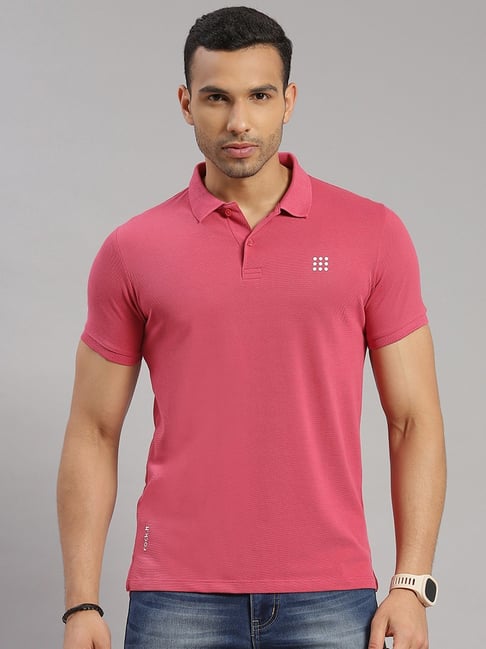 Rock.It Rose Pink Smart Fit Polo T Shirt