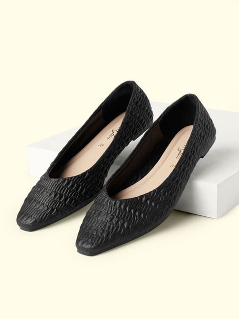 All black flat clearance shoes