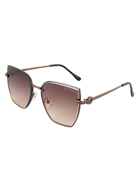 Giordano Brown Cat Eye Sunglasses for Women