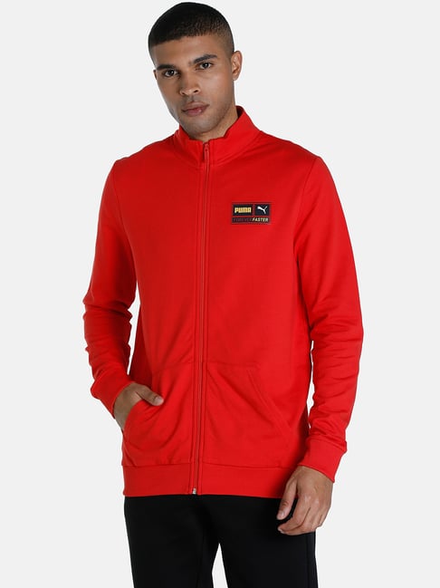 Puma Red Slim Fit Cotton Jacket-picture-44