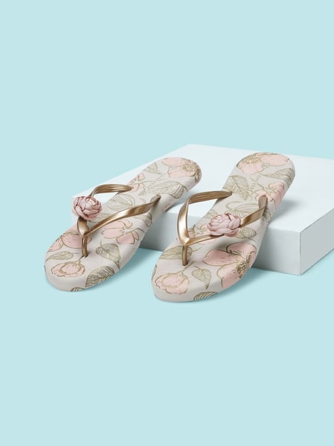 Gucci flower flip online flops