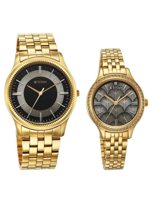 Wrist watch for online couple titan