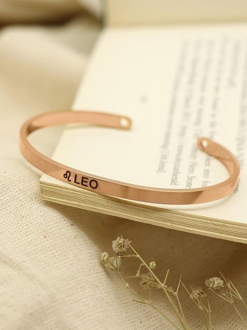 Buy Joker & Witch Leo Rose Gold Zodiac Band Bracelet Online At