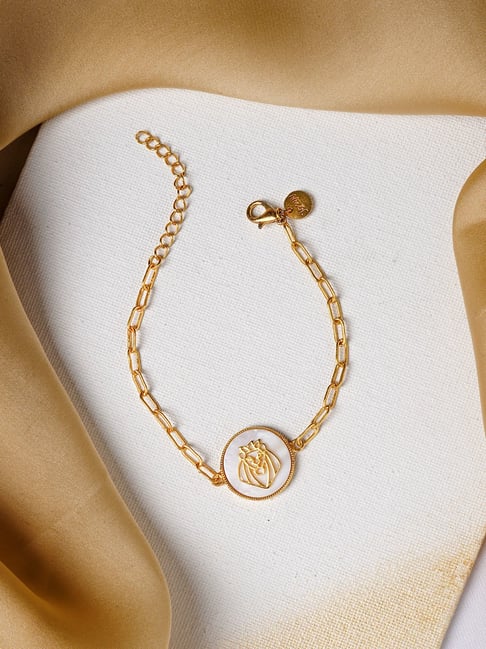 Alaghband Zodiac Leo Bracelet with Diamonds in Rose Gold - Alaghband Jewelry