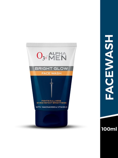 O3+ Alpha Men Bright Glow Face Wash - 100 ml
