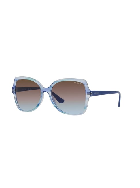 Buy Vogue Eyewear Uv Protected Blue Pillow Women Sunglasses (54) Online