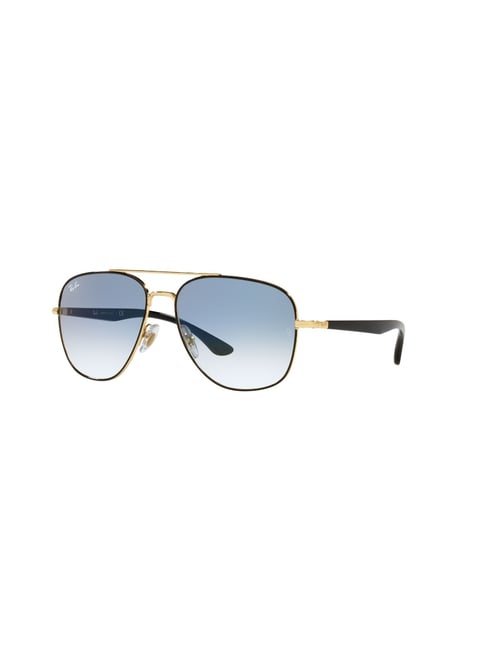 RAY-BAN Unisex Gradient Blue Lens Square Sunglasses - 0RB368390003F59-picture-25