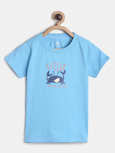 MINIKLUB Boys Blue Printed T-Shirt-picture-30