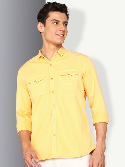 Buy HERE&NOW Men Slim Fit Opaque Casual Shirt - Shirts for Men 22997244 |  Myntra