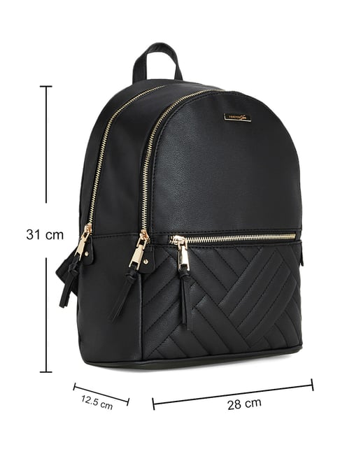 Buy Forever Glam by Pantaloons Black Quilted Medium Backpack at Best Price Tata CLiQ