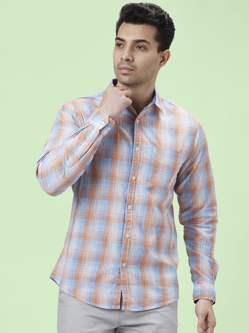 Byford Men Checkered Full Sleeved White Shirt - Selling Fast at  Pantaloons.com