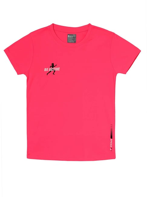 Bodycare Kids Neon Pink Solid T-Shirt