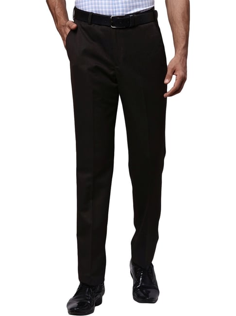 Buy AD  AV Mens Regular Fit Formal Trousers Pack of  2COMBOTROUSERBALENOBLACKANDCREAMCC28Beige28 at Amazonin