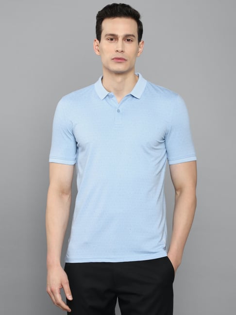 Buy Louis Philippe Sport Blue Cotton Polo T-Shirt for Men Online @ Tata CLiQ