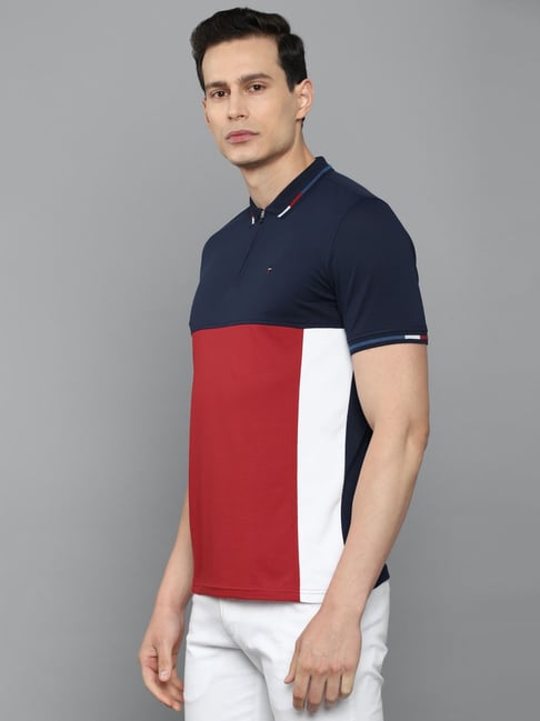 Buy Louis Philippe Sport Multi Cotton Slim Fit Colour Block Polo T-Shirt  for Mens Online @ Tata CLiQ