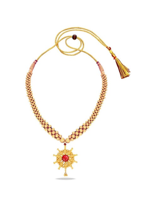 Kalyan jewellers lightweight hot sale necklace designs with price