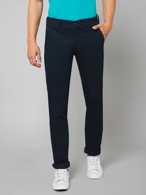 Regular-fit, five-pocket trousers in stretch cotton | GIORGIO ARMANI Man