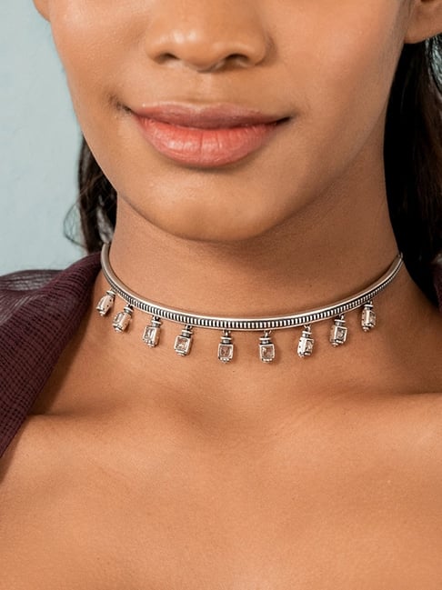 THAI SILVER Feminine Choker Necklace – zenheavens