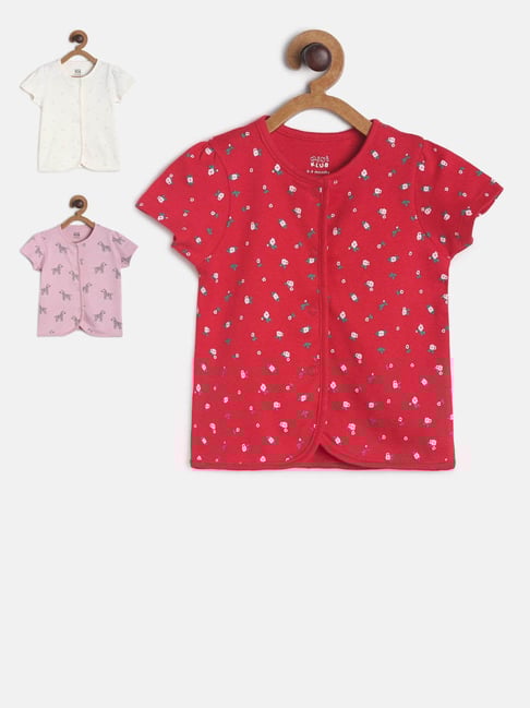 MINIKLUB Kids Multicolor Printed Top (Pack Of 3)-picture-24