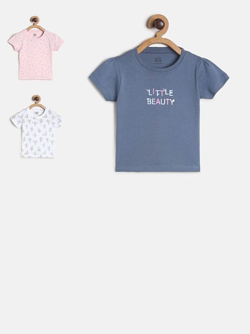 MINIKLUB Kids Multicolor Printed Top (Pack Of 3)-picture-43