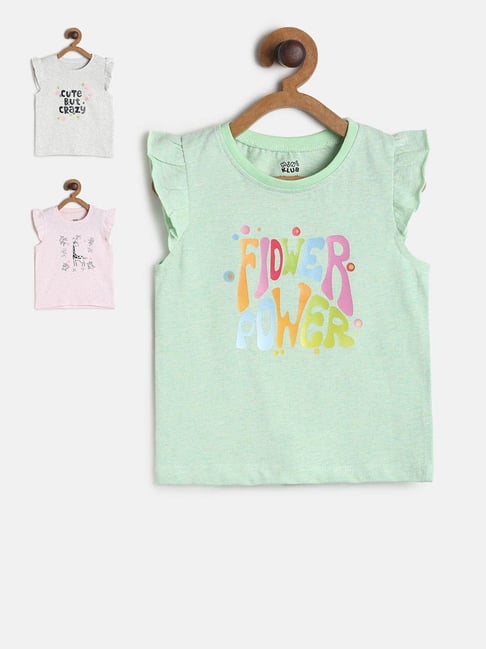 MINIKLUB Kids Multicolor Printed Top (Pack Of 3)-picture-23