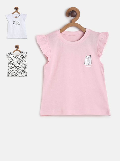 MINIKLUB Kids Multicolor Printed Top (Pack Of 3)-picture-37