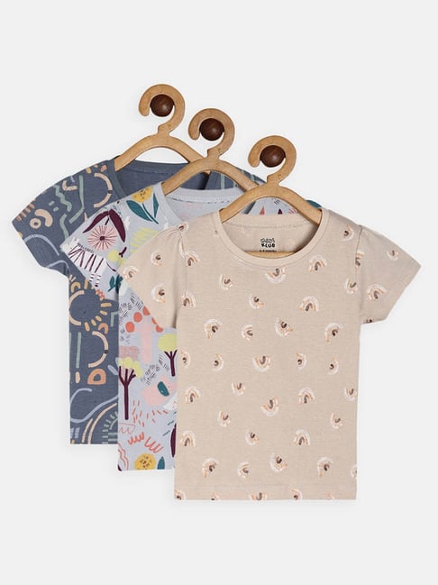 MINIKLUB Kids Multicolor Printed Top (Pack Of 3)-picture-12