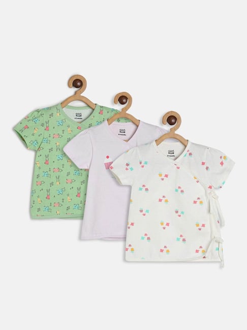 MINIKLUB Kids Multicolor Printed Top (Pack Of 3)-picture-22