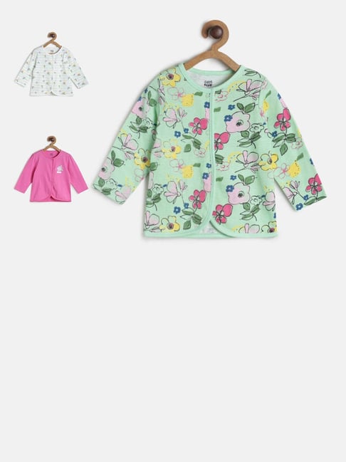 MINIKLUB Kids Multicolor Printed Full Sleeves Top (Pack Of 3)-picture-12