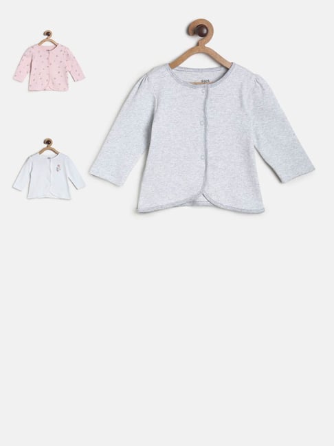 MINIKLUB Kids Multicolor Printed Full Sleeves Top (Pack Of 3)-picture-11