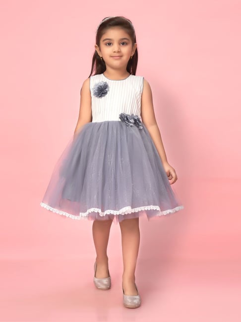 Ombre Red Kids Dresses with Ruffle Skirt GL1032 – Viniodress