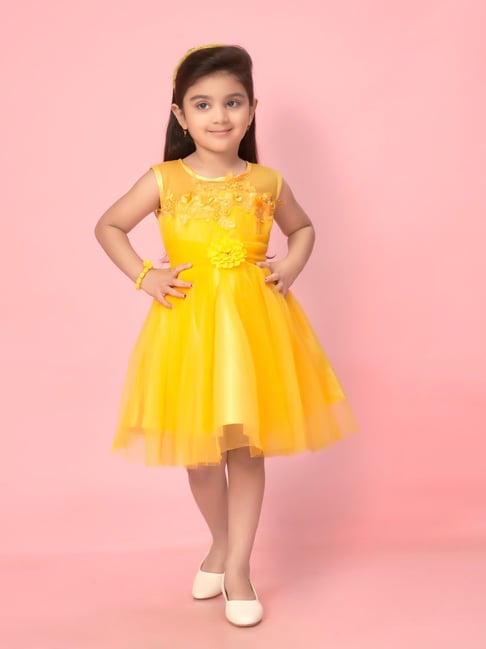 Yellow Children Dress Girls | Child Girl Dress Yellow | Yellow Dress Kid  Girl - Girls - Aliexpress