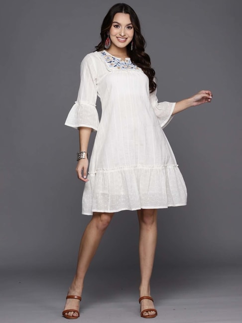 Iuhan Womens Dress White Dress Half Sleeve Lovely Sweet Girl Japanese Style  Lace Dress Summer White Skirt  Amazonin Fashion