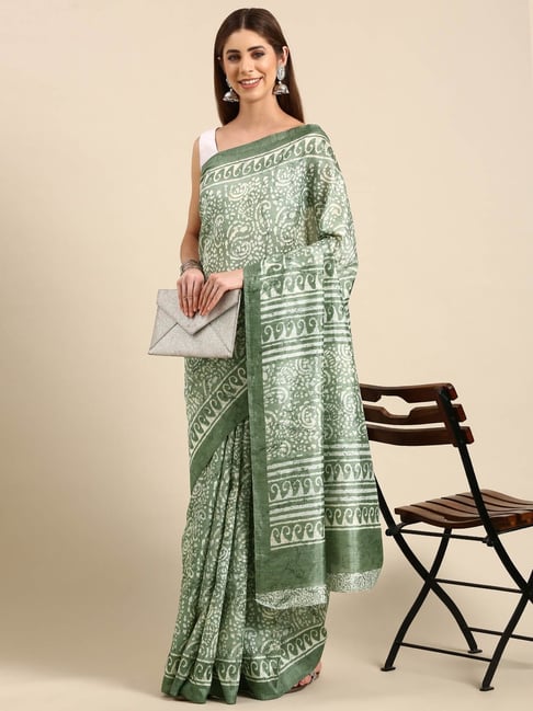 Buy Dark Green Designer Saree online-Karagiri