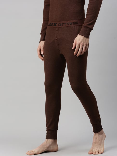 LUX COTTSWOOL Brown Thermal Bottoms