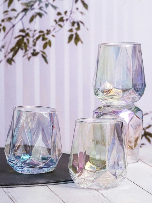 Goodhomes Transparent Glass Juice Water Tumbler - Set of 6