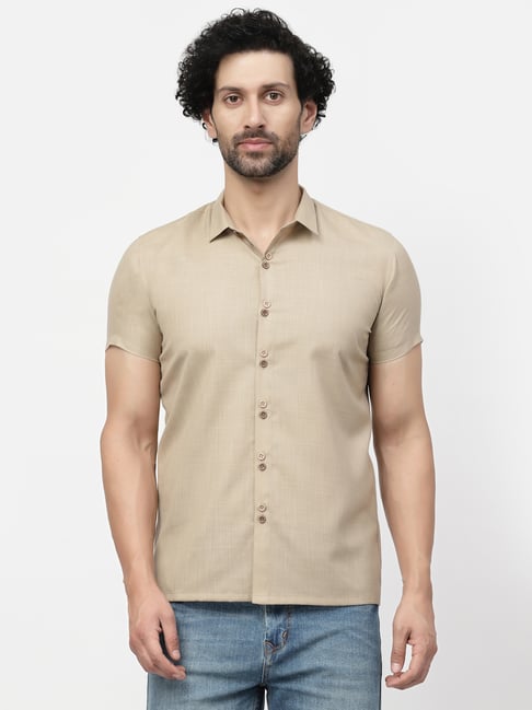 Lela Beige Regular Fit Shirt-picture-11