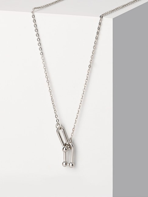 Sterling Silver Circle Link Heart Charm Bracelet and Necklace Set, 7.5, 18  - Walmart.com