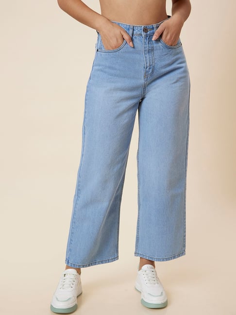 AIRY BLUE STRAIGHT FIT JEANS